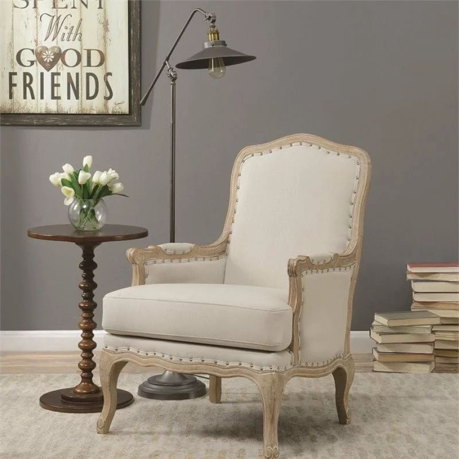 Chairs * | Picket House Regal Accent Chair, Taupe