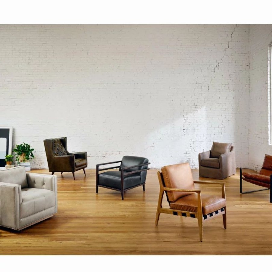 Chairs * | Four Hands Emmett Sling Chair, Dakota Tobacco