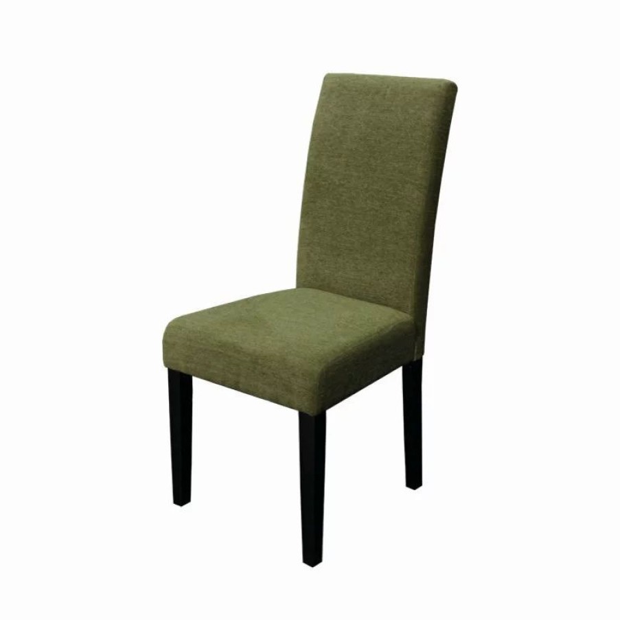 Chairs * | Monsoon Pacific Aprilia Dark Red Upholstered Dining Chairs, Set Of 2, Moss Green