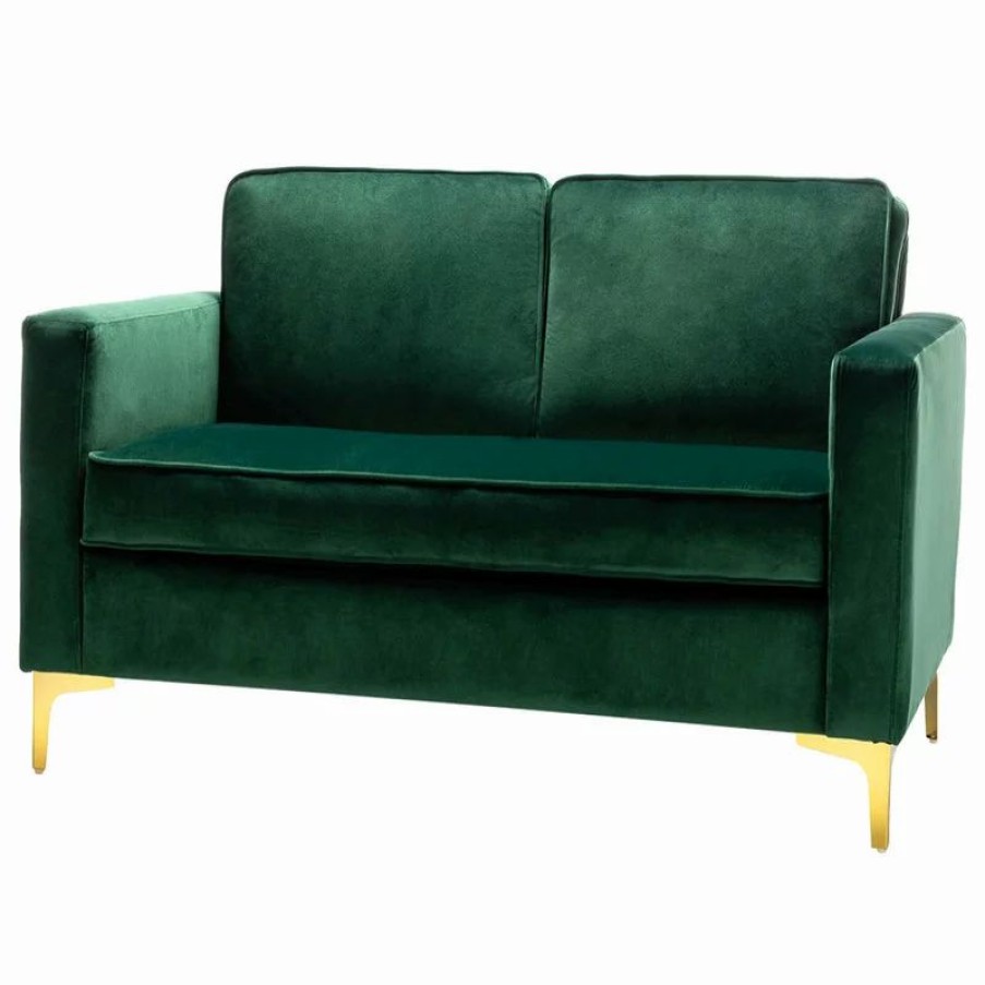 Sofas & Sectionals * | Karat Home Upholstered Sofa With Loose Back, Green