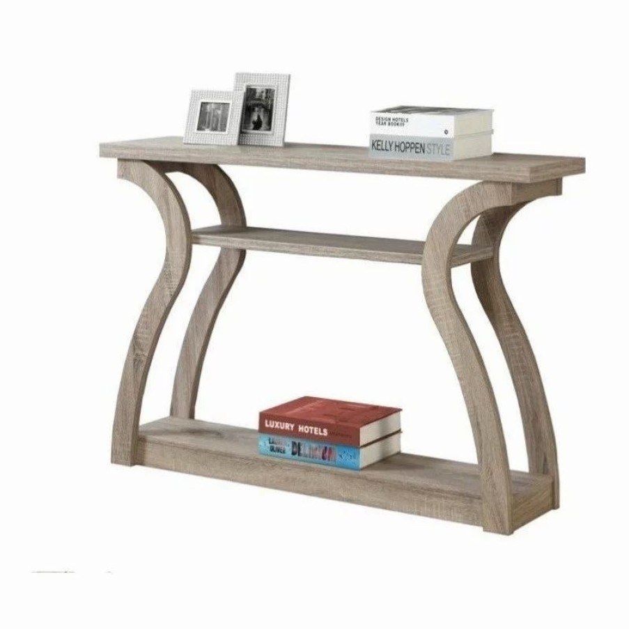 Console Tables * | Monarch Accent Table Console Entryway Narrow Sofa Bedroom Laminate Brown