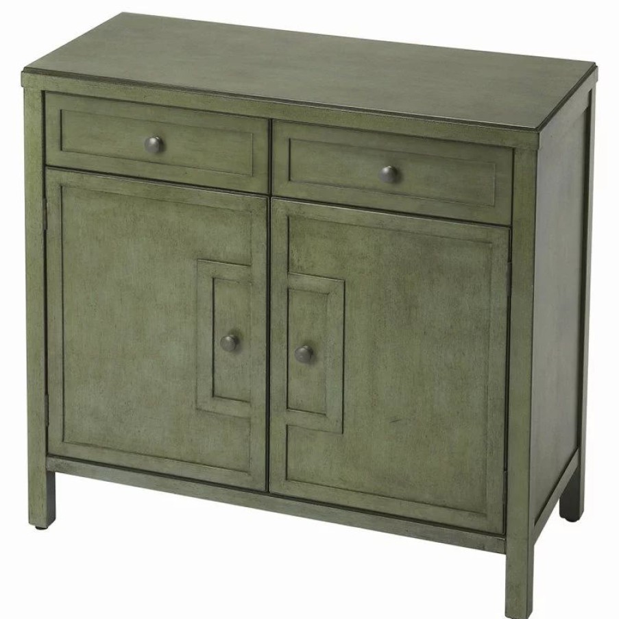 Console Tables * | Butler Specialty Company Imperial Green Console Cabinet, 3955140