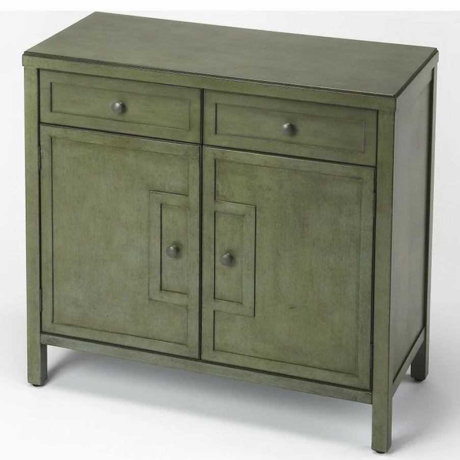 Console Tables * | Butler Specialty Company Imperial Green Console Cabinet, 3955140