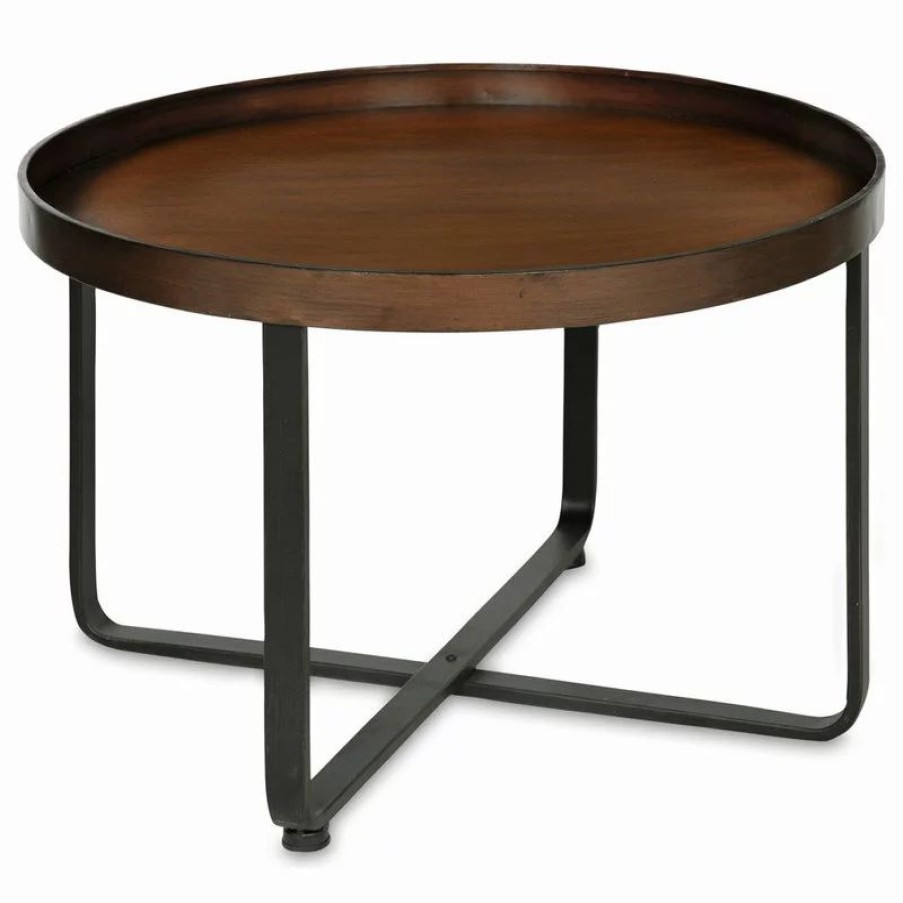 Coffee & Accent Tables * | Uniek Zabel Metal Coffee Table, Bronze
