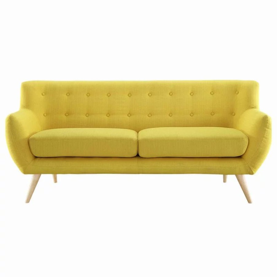 Sofas & Sectionals * | Lexmod Remark Upholstered Fabric Sofa, Sunny