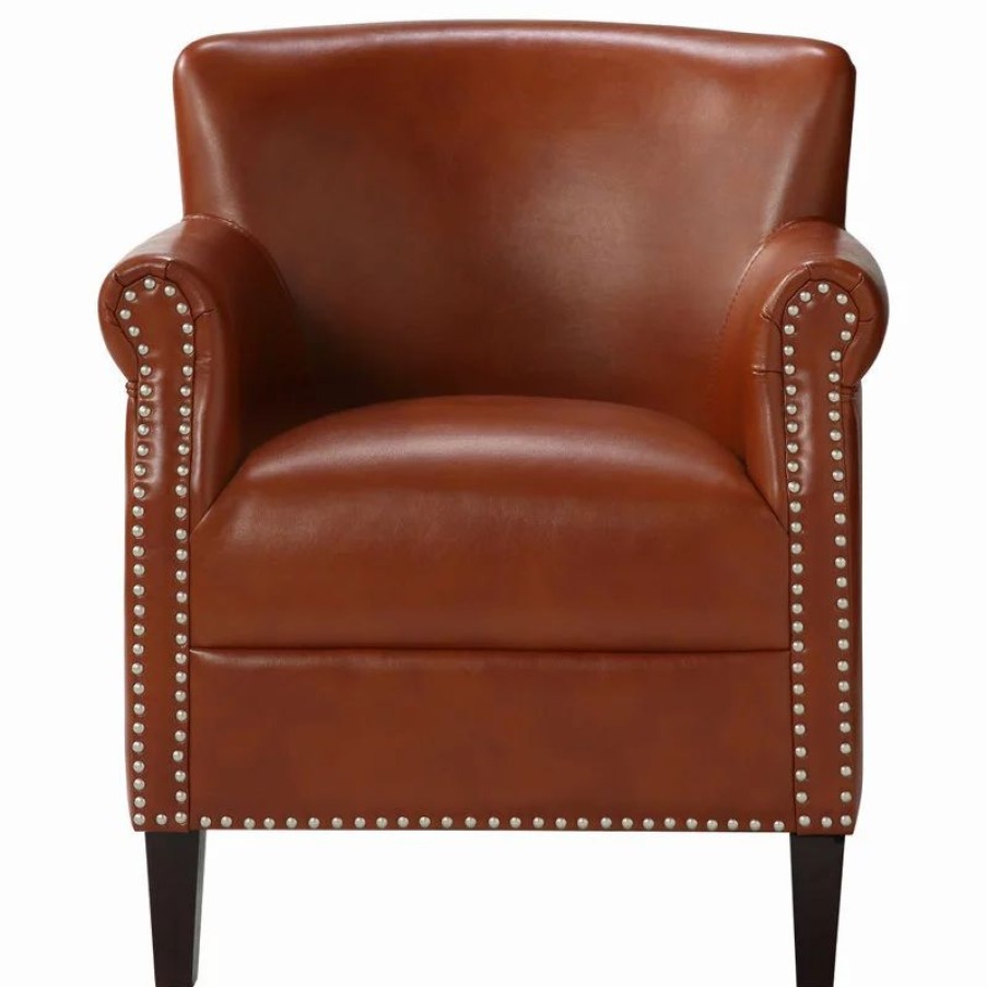 Chairs * | Comfort Pointe Holly Caramel Club Chair