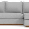 Sofas & Sectionals * | Apt2B Harper Reversible Chaise Sofa, Silver