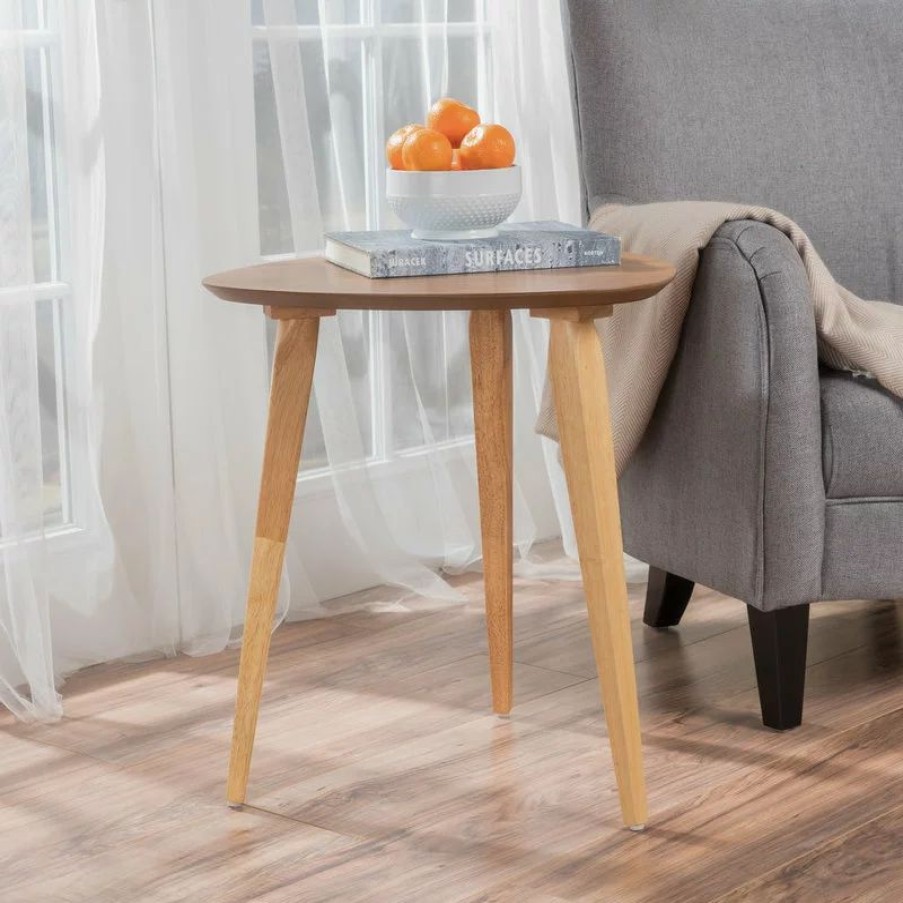 Coffee & Accent Tables * | Gdfstudio Gdf Studio Finnian Modernistic Designed Wood Finish End Table, Natural