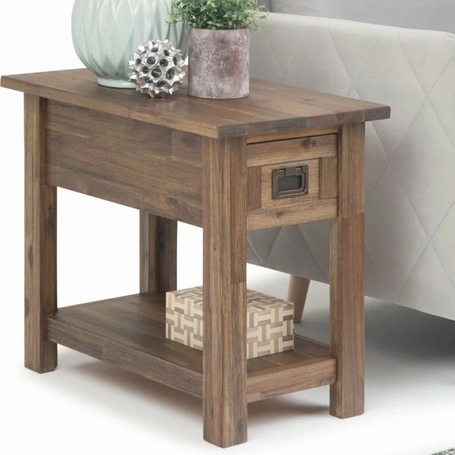 Coffee & Accent Tables * | Simpli Home Ltd. Monroe Narrow Side Table