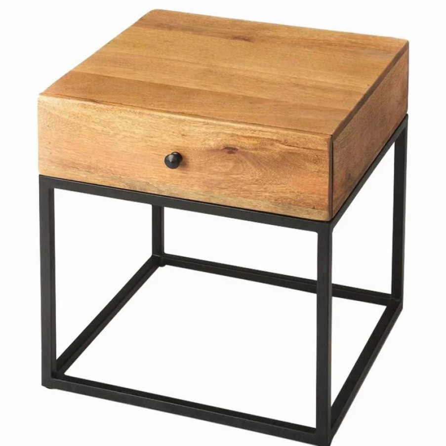 Coffee & Accent Tables * | Butler Specialty Company Butler Brixton Iron & Wood End Table