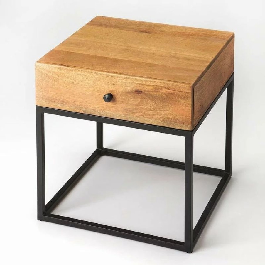 Coffee & Accent Tables * | Butler Specialty Company Butler Brixton Iron & Wood End Table