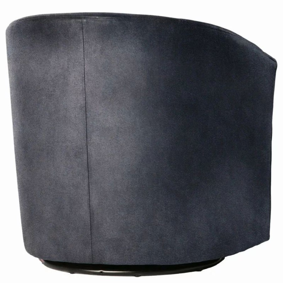 Chairs * | Comfort Pointe Elizabeth Swivel Chair, Charcoal