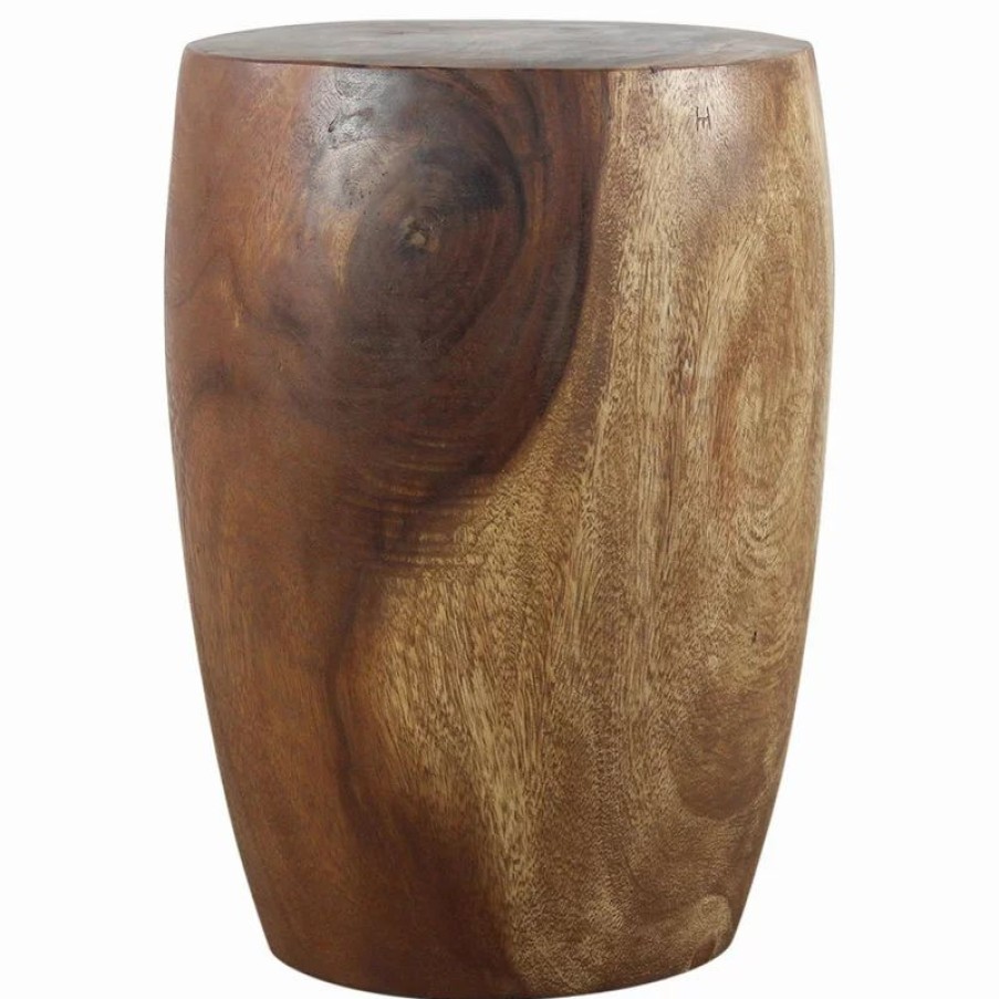 Coffee & Accent Tables * | Kammika Import Export Co., Ltd (Thailand) Haussmann Wood Merlot End Table 15 D X 20 Inch High Walnut Oil