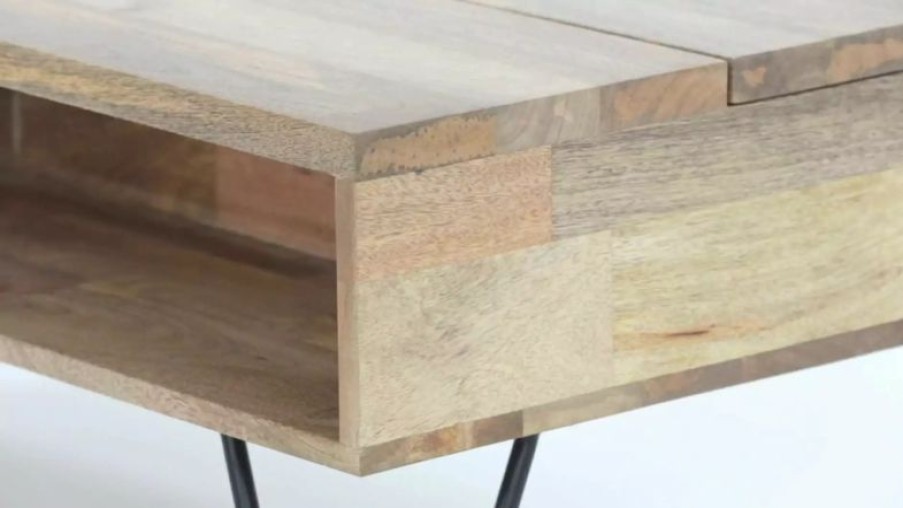 Coffee & Accent Tables * | Simpli Home Ltd. Simpli Home Hunter Mango Wood 48 Rectangle Lift Top Coffee Table In Natural