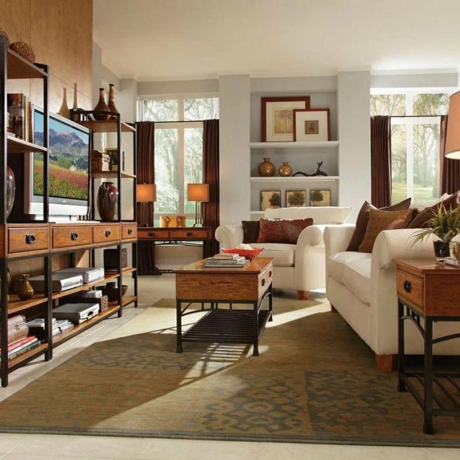Coffee & Accent Tables * | Home Styles Furniture Modern Craftsman End Table By Homestyles