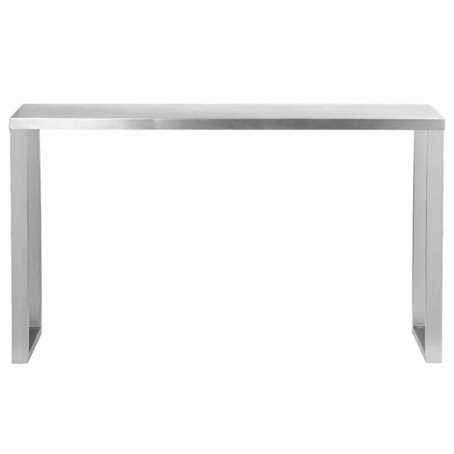 Console Tables * | Pangea Home Century Console Brushed Metal
