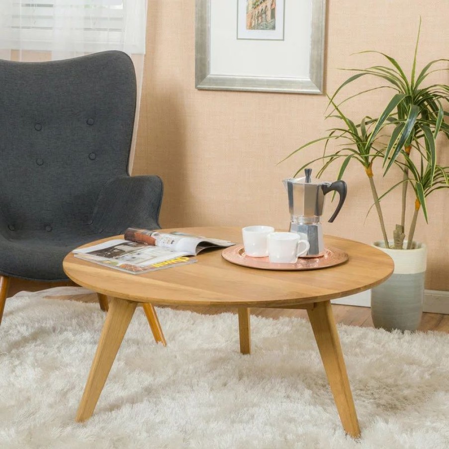 Coffee & Accent Tables * | Gdfstudio Gdf Studio Mimaya Natural Stained Wood Coffee Table