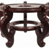 Coffee & Accent Tables * | Oriental Furnishings Oriental Porcelain Fish Bowl Stand, 10.5
