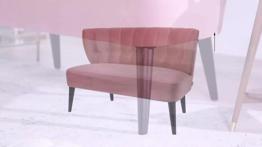 Sofas & Sectionals * | Jennifer Taylor Home Becca Channel And Button Tufted Settee, Gold