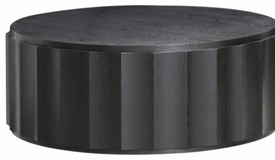 Coffee & Accent Tables * | Mandalay Home Furnishings, Inc. Harrison Round Cocktail Table, Ebony Oak