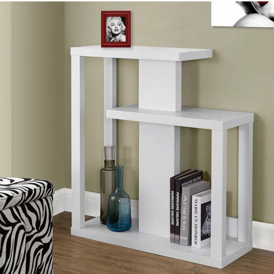 Console Tables * | Monarch Specialties Accent Table, Console, Entryway, Narrow, Sofa, Bedroom, Laminate, White