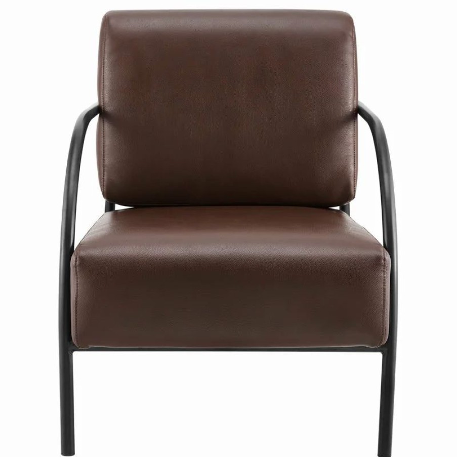 Chairs * | Homefare Modern Espresso Accent Chair