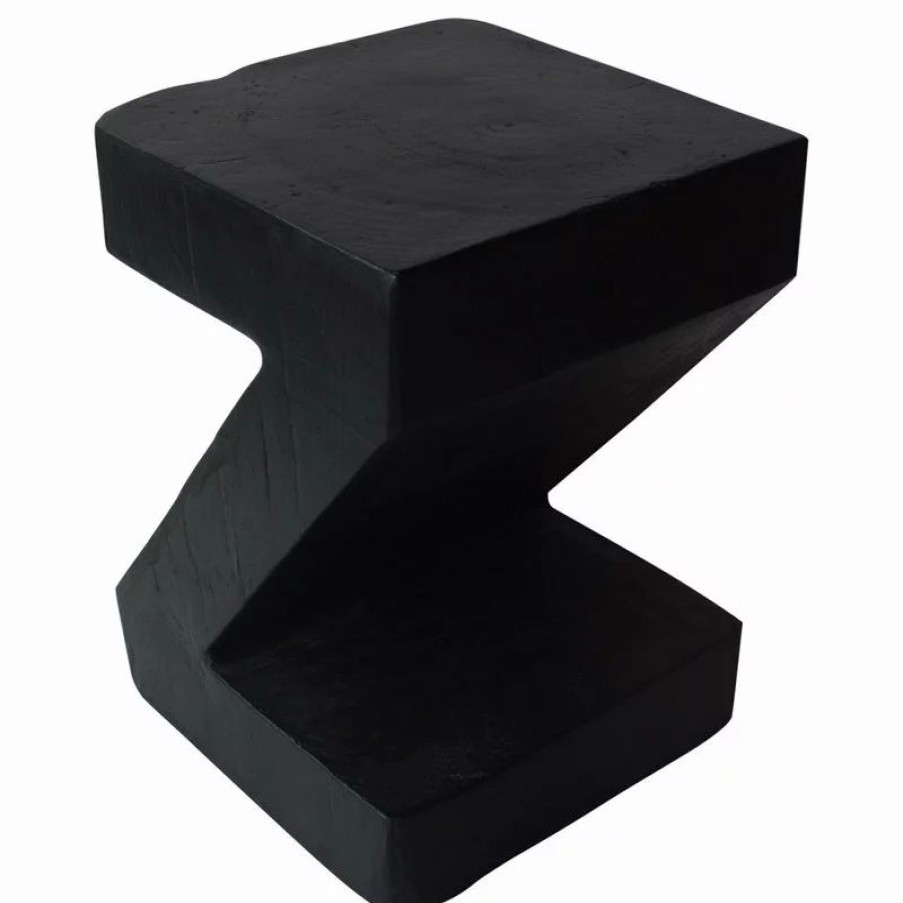 Coffee & Accent Tables * | Gdfstudio Gdf Studio Ligia Light-Weight Concrete Accent Table, Black