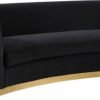 Sofas & Sectionals * | Meridian Furniture Julian Velvet Sofa, Black