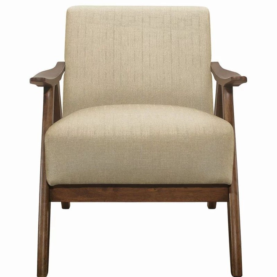 Chairs * | Lexicon Home Verona Accent Chair, Light Brown