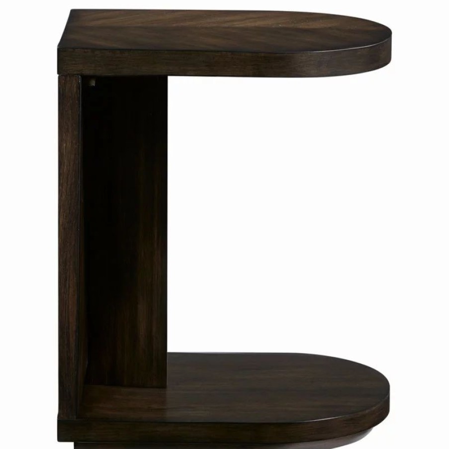 Coffee & Accent Tables * | Progressive Furniture Augustine C-Table, Dark Espresso Brown