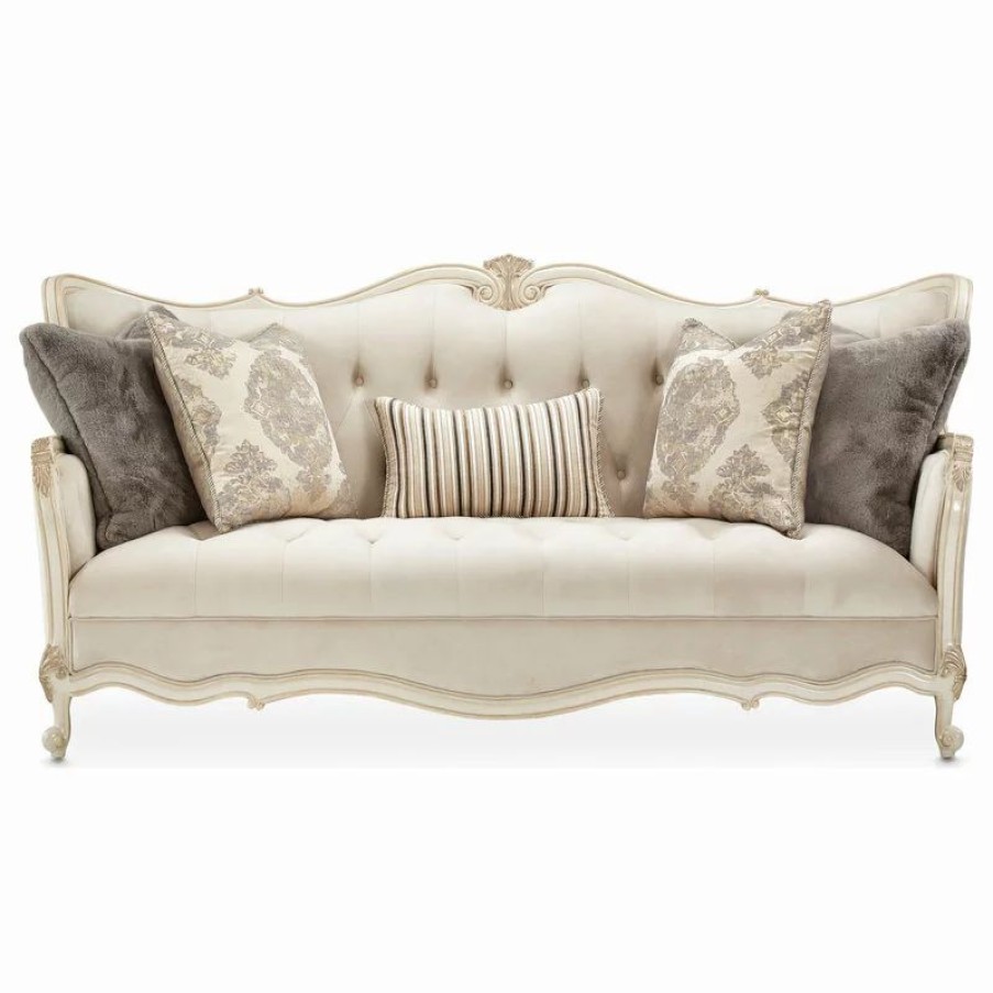 Sofas & Sectionals * | Michael Amini Lavelle Classic Pearl Sofa, Ivory