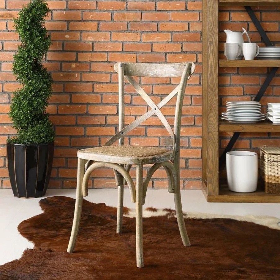 Chairs * | Modway Modway Gear Dining Side Chair, Gray