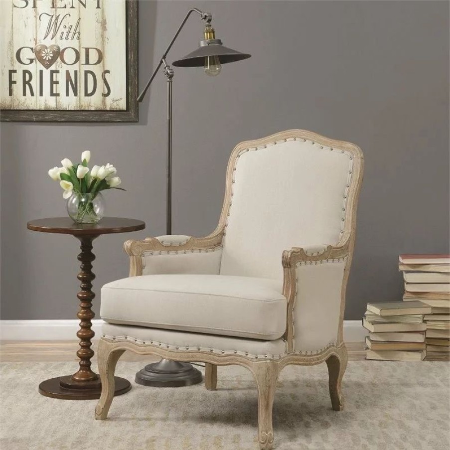Chairs * | Picket House Regal Accent Chair, Taupe