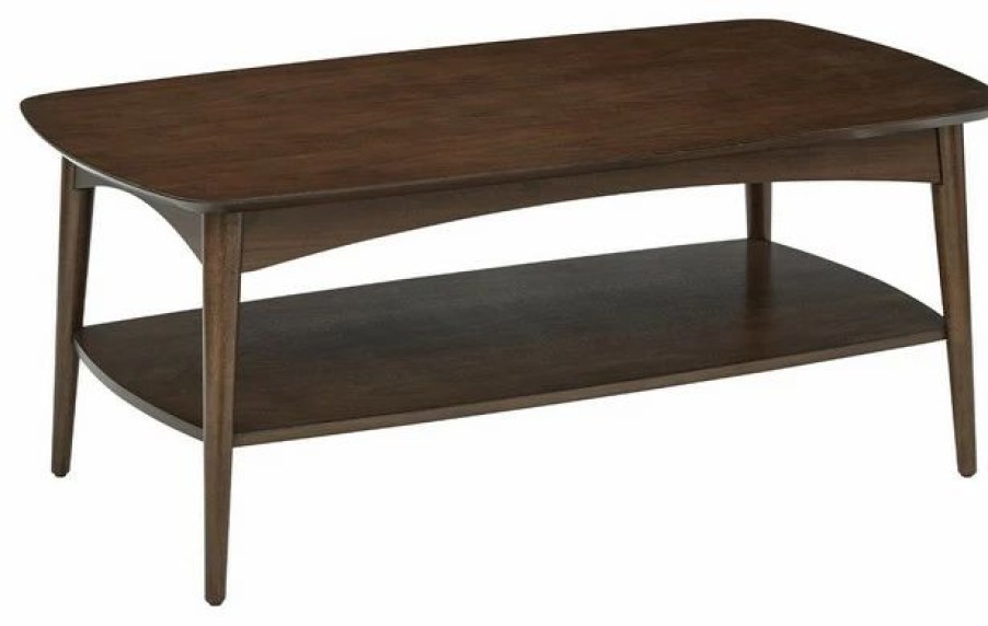 Coffee & Accent Tables * | Office Star Products Copenhagen Coffee Table, Walnut