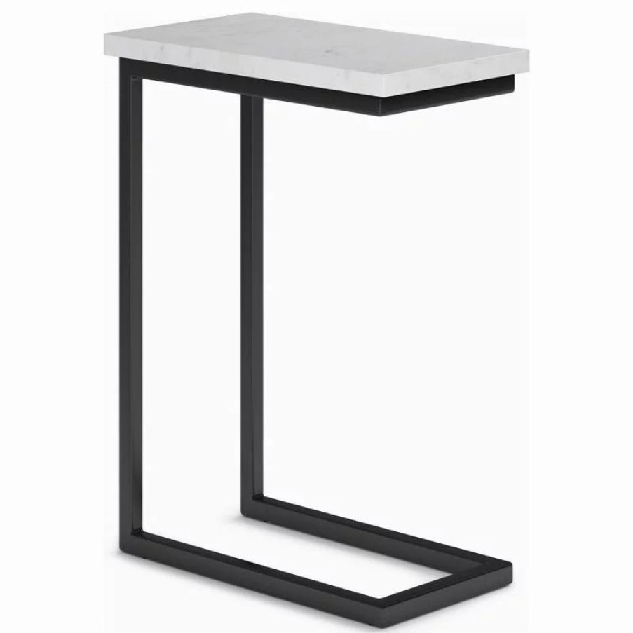 Coffee & Accent Tables * | Simpli Home Ltd. Skyler C Side Table With Marble Top