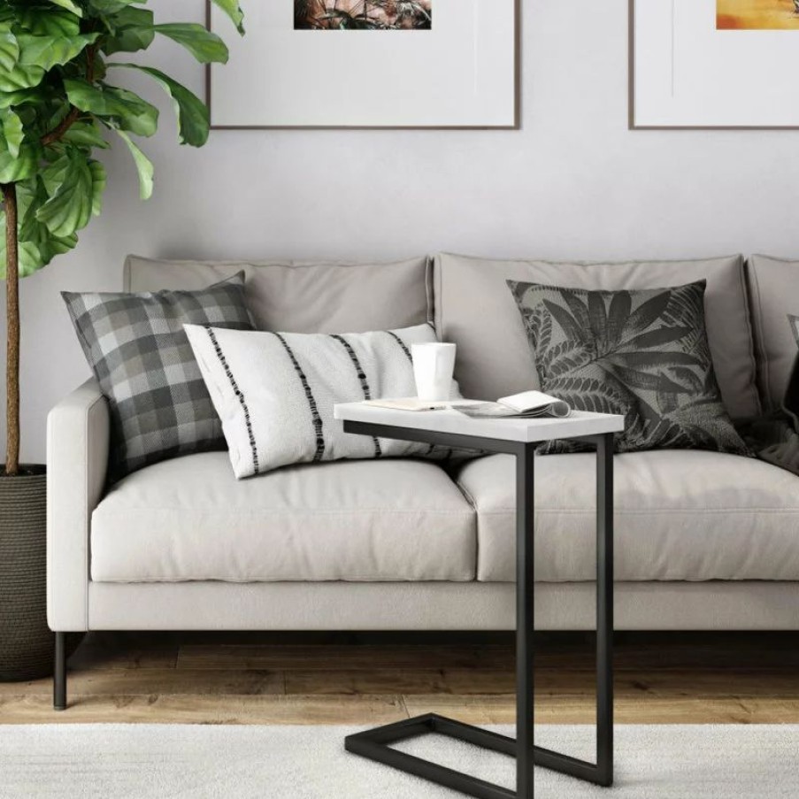 Coffee & Accent Tables * | Simpli Home Ltd. Skyler C Side Table With Marble Top