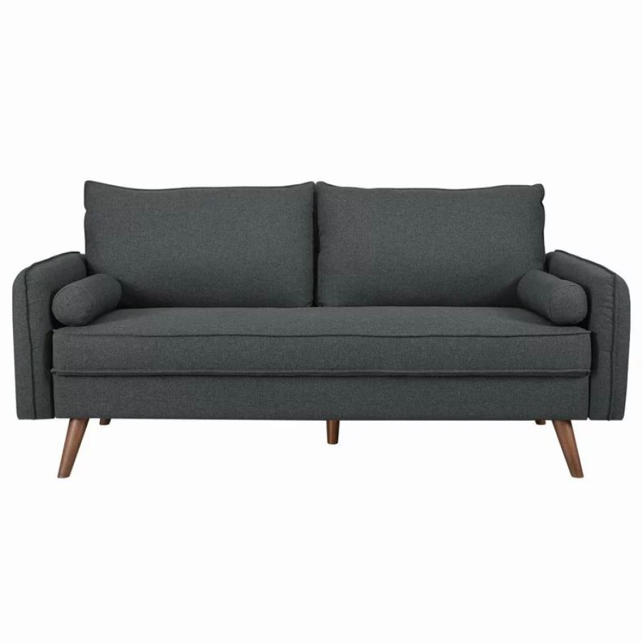 Sofas & Sectionals * | Lexmod Revive Upholstered Fabric Sofa, Gray