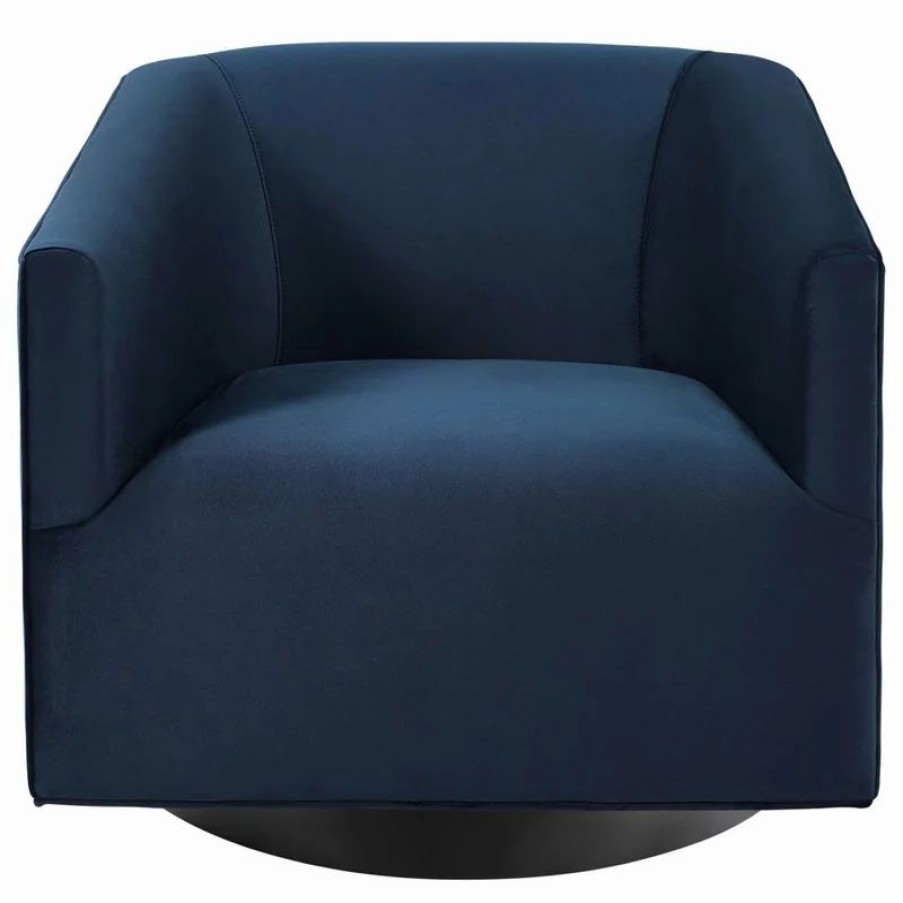 Chairs * | Modway Twist Accent Lounge Performance Velvet Swivel Chair Eei-3456-Mid