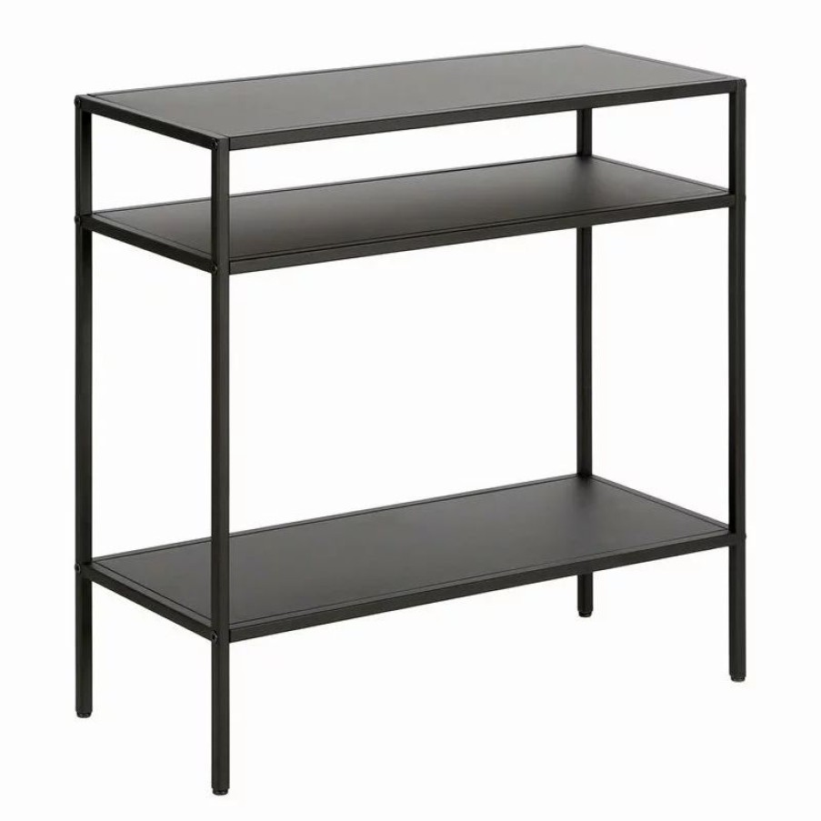 Coffee & Accent Tables * | Henn&Hart 24 Blackened Bronze Metal Side Table