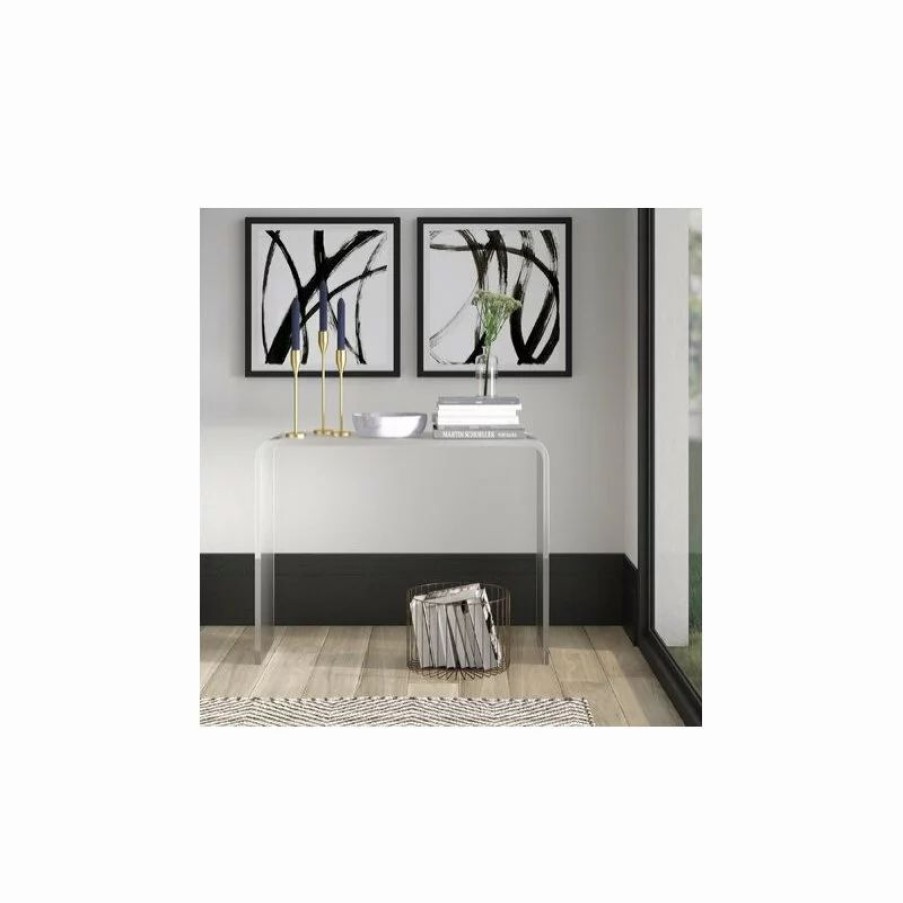 Console Tables * | Plata Import Llc Frida Acrylic Console Table , Small