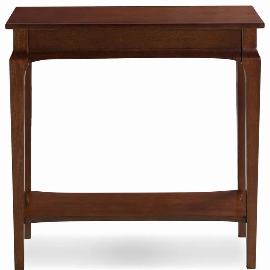 Console Tables * | Leick Home Stratus Hall Stand In Heartwood Cherry