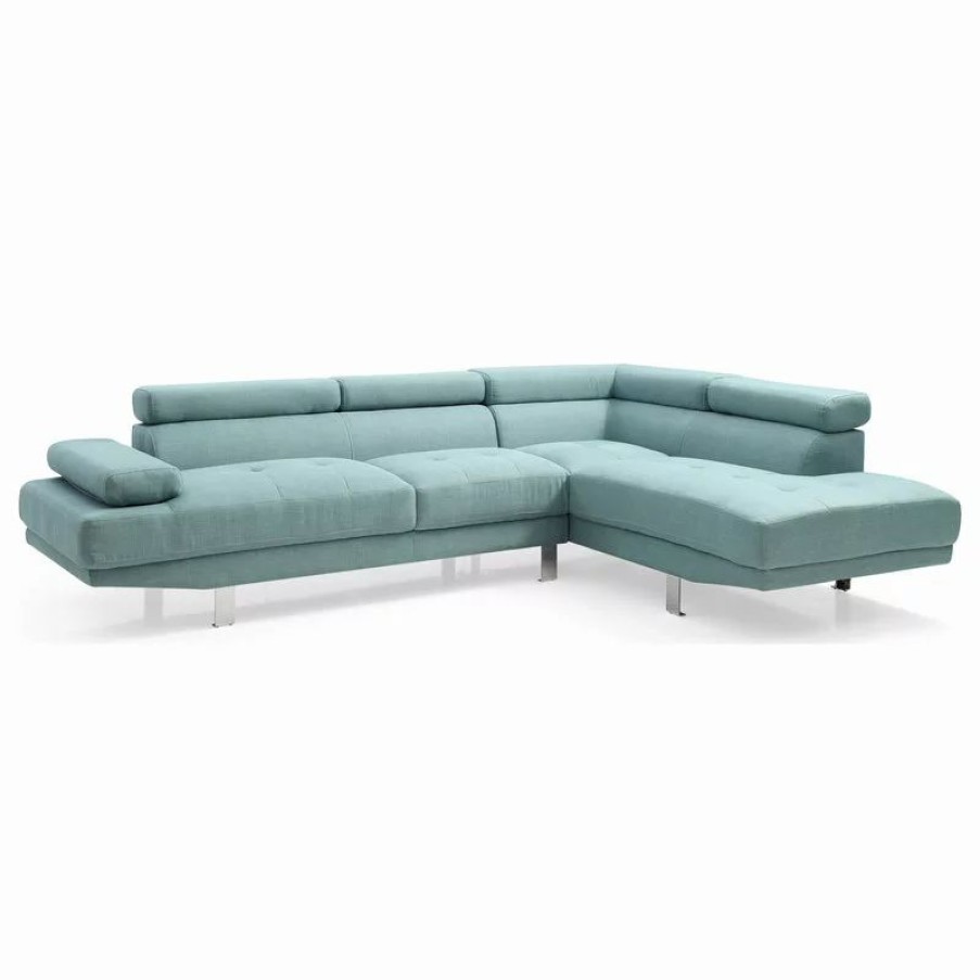 Sofas & Sectionals * | Glory Furniture Riveredge Sectional, Teal