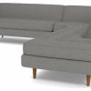 Sofas & Sectionals * | Apt2B Monroe 3-Piece Sectional Sofa, Ash, Chaise On Right