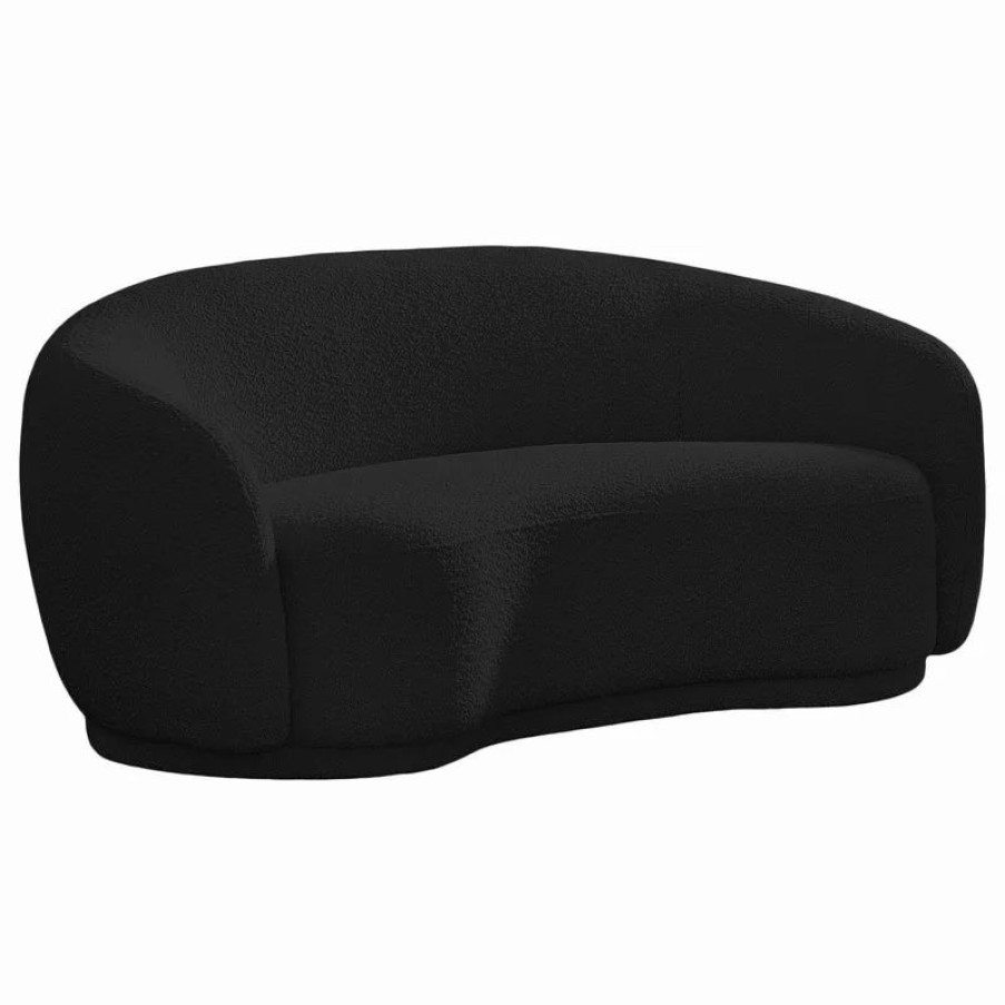Sofas & Sectionals * | Meridian Furniture Hyde Boucle Fabric Sofa, Black