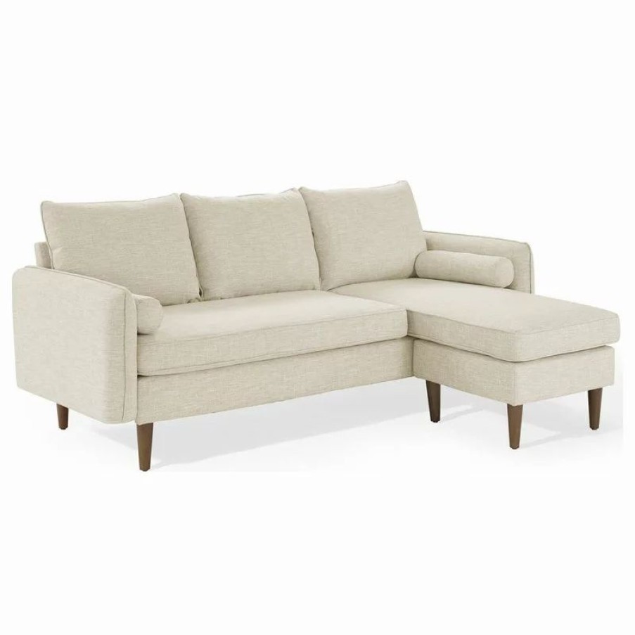 Sofas & Sectionals * | Lexmod Revive Upholstered Right Or Left Sectional Sofa, Beige