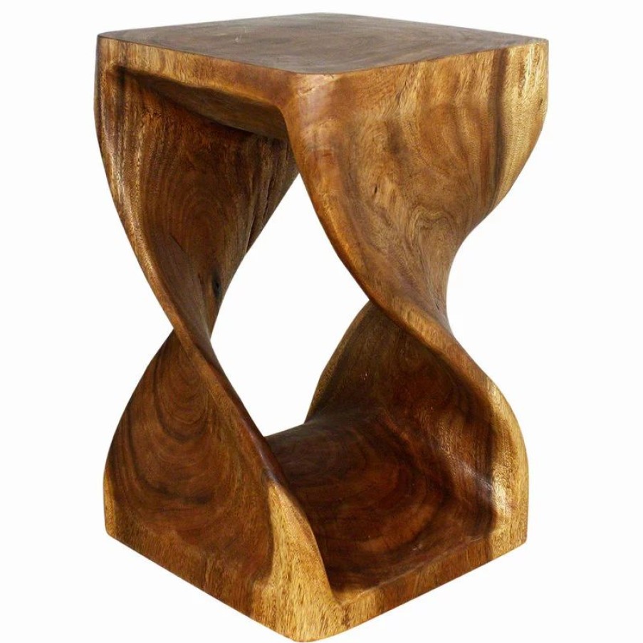 Coffee & Accent Tables * | Haussmann Inc Twist End Table 15 X23 , Walnut