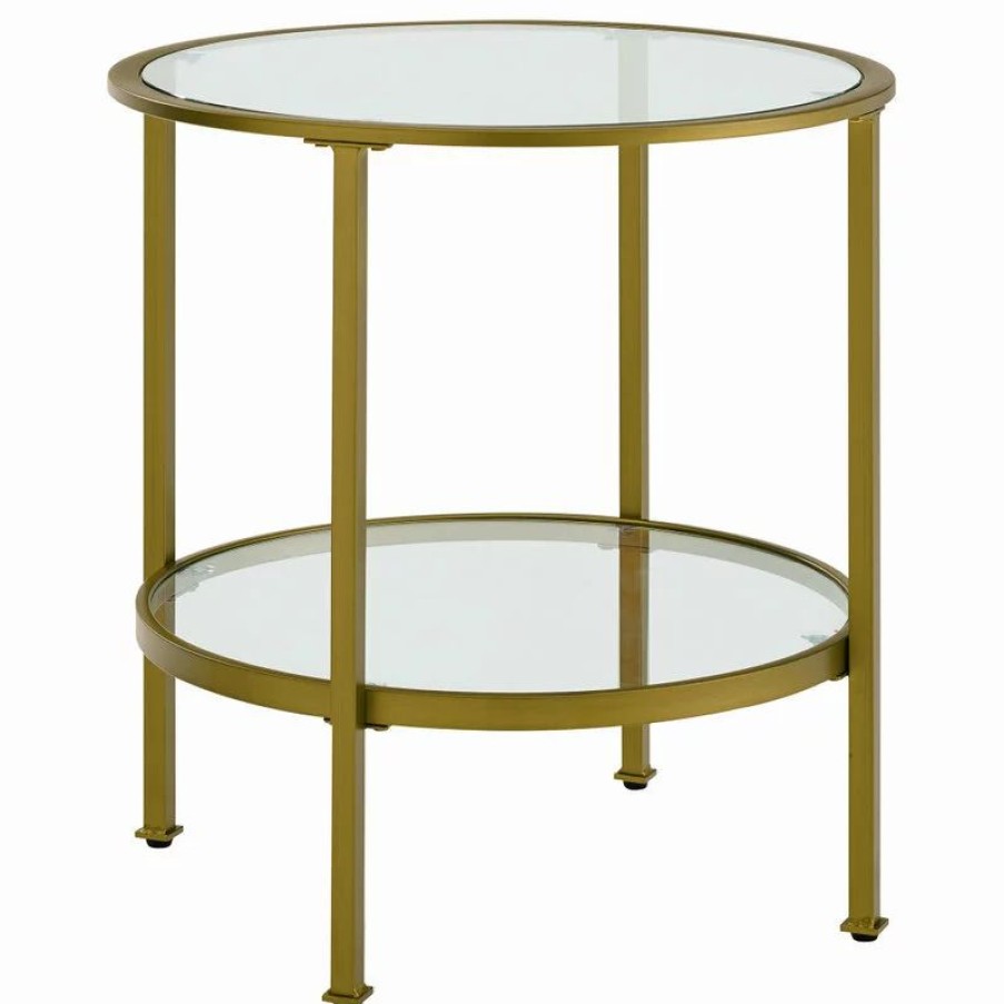 Coffee & Accent Tables * | Crosley Aimee Glass Side Table