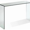 Console Tables * | Cii Bent Glass Console Table