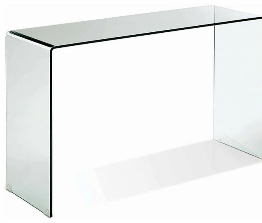Console Tables * | Cii Bent Glass Console Table