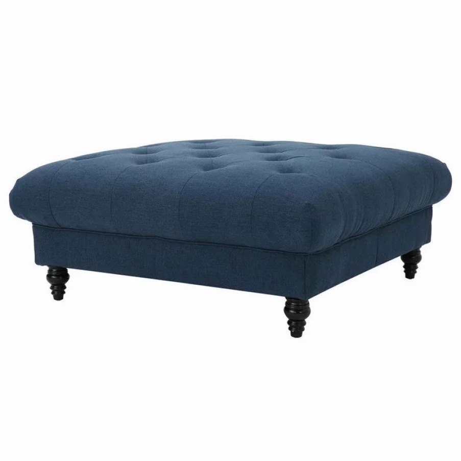 Footstools & Ottomans * | Gdfstudio Gdf Studio Parisian Coffee Table, Dark Blue